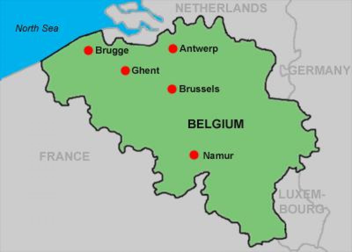 Antwerpen i Belgien karta - karta över gatorna i antwerpen, Belgien